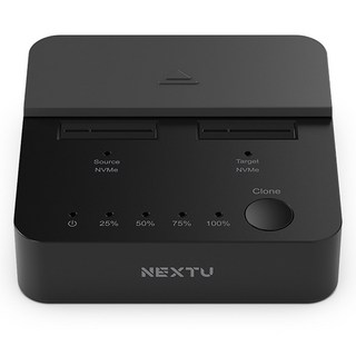 넥스트유 크반각 NVMe 듀얼 도킹 스테이션 M 2 SSD 클론 복사기, M2357DCU3, 1개