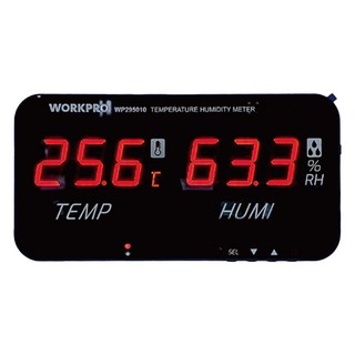 워크프로 디지털 온습도계 벽걸이형 알람형 WP295010, 1개