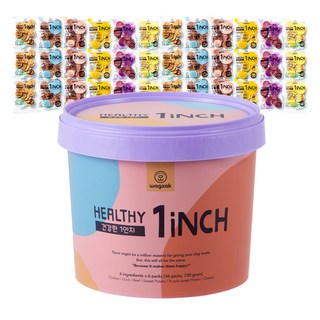 와그작 반려동물 건강한 1인치 버라이어티팩 건조간식 36p, 혼합맛(닭고기/오리고기/소고기/고구마/치즈/자색고구마/야채), 720g, 1세트