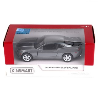 KiNSMAR 2014 Chevrolet Camaro 條紋汽車可動玩具 KT5383F, 灰色, 1個