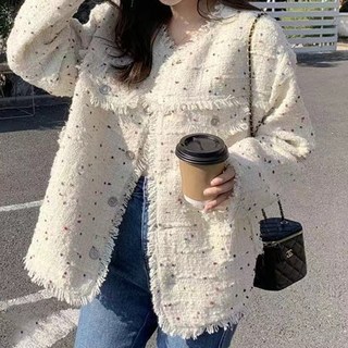 Paperments 女士法式銀河圓點毛呢西裝外套 12668