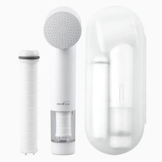 대림바스 디클린 여행용 필터샤워기 + 필터 2p + 케이스 세트, 1개, 화이트(샤워기)