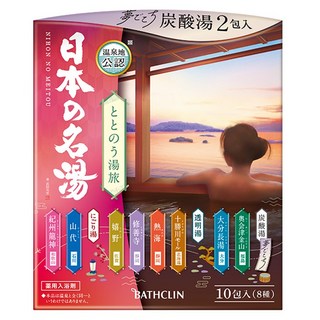 바스크린 일본의 명탕 토토노우 온천여행 입욕제 8종 세트, 1개, 300g