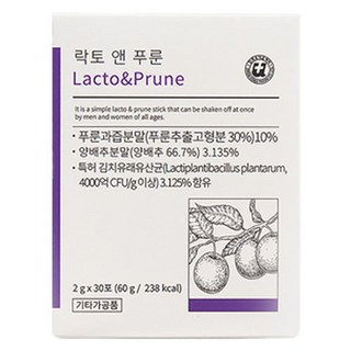 UNION KOREA PHARM CO.LTD Lacto & 黑棗乳酸菌 30入, 1個, 60g