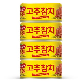동원참치 고추 참치, 135g, 4개