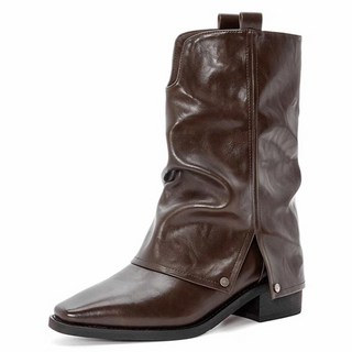 comma shoe 女性半筒中筒靴 IS452