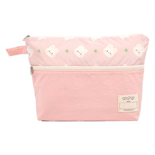 semoms Poki 雙面防水餐盤袋, 兔子 粉色