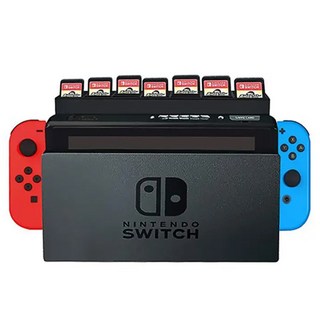 HOHOO 任天堂 Switch 底座背面遊戲卡匣收納架 28格, 黑色, 單一商品, 1個