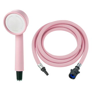닥터워터 국내 제조 원터치 디자인 샤워헤드 + 샤워호스 세트 2M, 1개, PINK