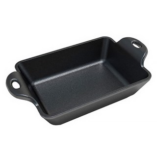LODGE 長方形迷你上菜烤盤 HMS14RC, 黑色, 1個