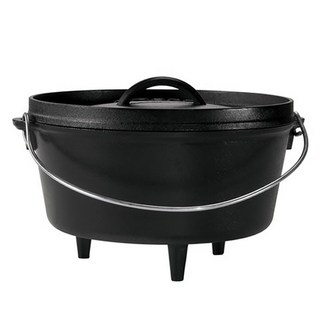 LODGE 露營深型荷蘭鍋 L1, 黑色(L12DCO3), 1個