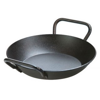 LODGE 碳鋼雙耳煎鍋 CRS8DLH, 黑色, 1個