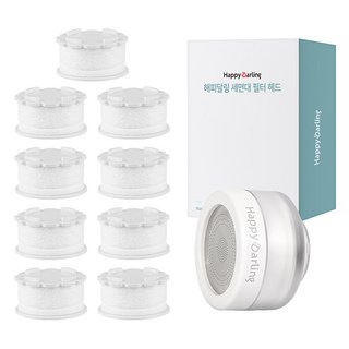 HappyDarling 洗手檯過濾頭 + 補充濾芯 9入組, 1套