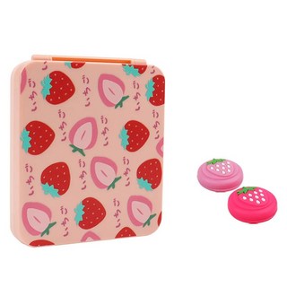 HOHOO 任天堂 草莓 OLED Lite 遊戲卡帶盒組合, 1套, 單一商品, 粉紅色