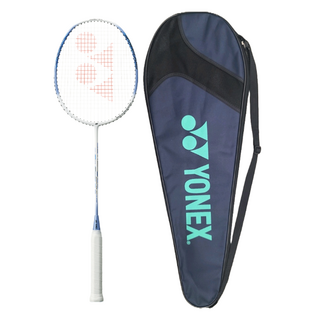 YONEX 2025 羽球拍 天藍色 5U5 NANOFLARE 001 CLEAR + 穿線 + 全拍套, 1套, 單一商品