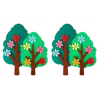 Uniart 新款毛氈羊樹2件組, 2套, 混色