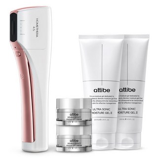 아띠베 홈쎄라 4.5 5만샷 피부 마사지기 + 젤 2p + 크림 2p 세트, ABL-100, 화이트