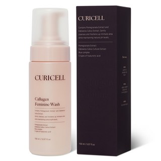 Curicell 膠原蛋白親膚女性私密處清潔凝膠, 150ml, 1個