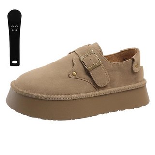 Basic Step 女款魔鬼氈厚底樂福鞋 4.5cm EH01