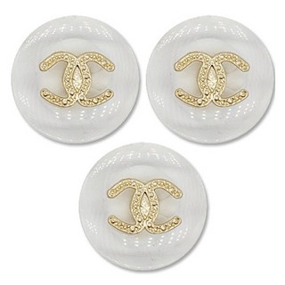 ButtonKing 大衣西裝巫師C鈕扣 21mm, 透明G, 3個