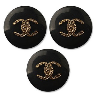 ButtonKing 大衣西裝巫師C鈕扣 18mm, 劍黑G, 3個