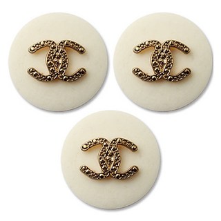 ButtonKing 大衣西裝巫師C鈕扣 25mm, 暗G, 3個