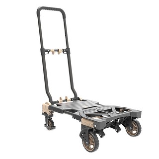 코드리빙 접이식 2way 핸드카트 CODE-FD-2-B120KPT, 블랙, 1개