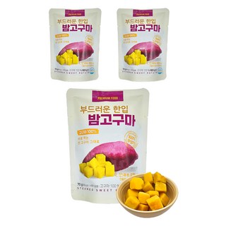 SINSUNG F&B 軟糯一口栗子地瓜, 70g, 3個