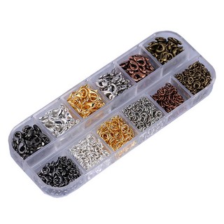 Khohimo 蝦子裝飾龍蝦扣 6種*22入+開環 6種*140入組合組 4W423, 1組, 混色