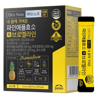 닥터스노트 내 몸에 가벼운 파인애플효소 쏙 브로멜라인, 70g, 1개
