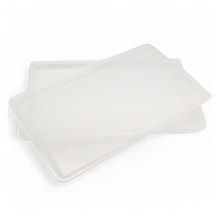 퍼스트리빙 식기건조대 교체형 물받이 쟁반 중, 1단, 반투명, 2개