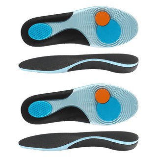 Hanbomnuri 機能性足弓緩衝慢跑鞋鞋墊 藍黑色 雙腳穿戴組, 2套