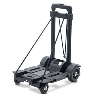 B2WIN 可折疊鋁製手推車 鐵 4輪 第2代, 黑色, 1個