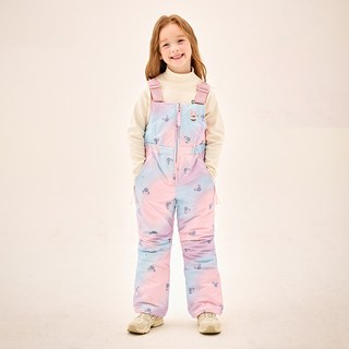 JELISPOON 女童款迪士尼渲染星空米妮滑雪吊帶褲