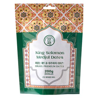 킹솔로몬 씨 없는 메드쥴 대추 야자 데이츠, 1개, 200g
