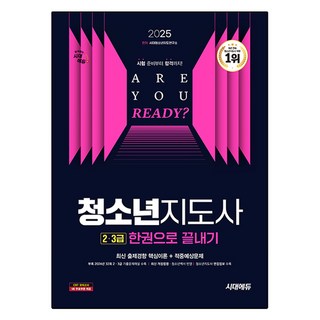 2025 청소년지도사 2 3급 한권으로 끝내기, 시대에듀