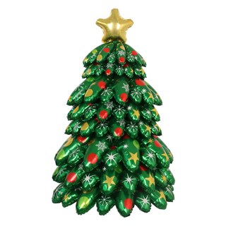 大型聖誕樹鋁箔氣球, 綠色, 1個