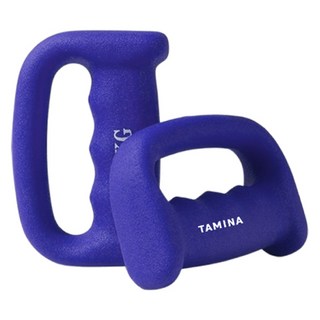 TAMINA SPORTS 高級握把式啞鈴 藍色, 1kg, 2個