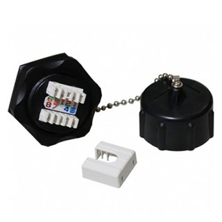 LAN Star CAT.5E STP 戶外用防水梯形資訊插座 LS-WPK8DS-C5E, 1個, 31.3mm