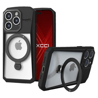 EXCCI Estier 防指紋霧面全包覆MagSafe支架型防撞手機殼