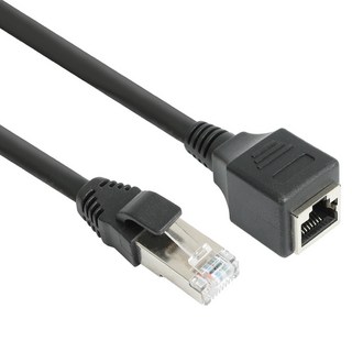 넥시 CAT6 FTP 연장 랜케이블 NX1377, 10m, 1개, 블랙