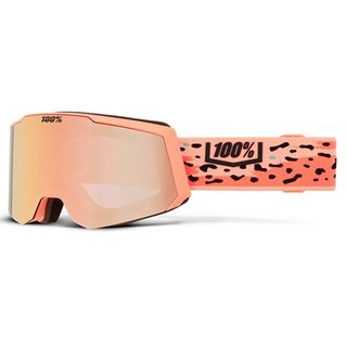 100% Snowcraft S 雪鏡, 蜜桃鏡面, 1個