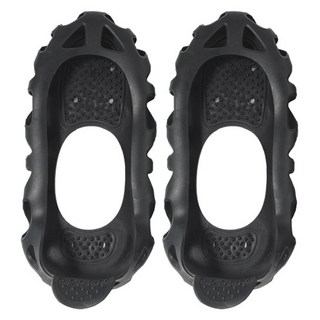 River Fox 雪地釘爪鞋套 30爪冰爪 2入, 黑色