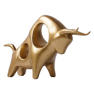 Morningscent 禮物 室內裝飾 喬遷 開幕 現代公牛 裝飾品, 黃金