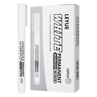 慶怡商店 白色麥克筆, 1色, 12個