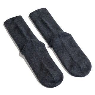 Litu 美麗諾羊毛中筒襪, 1套, 麻花海軍藍