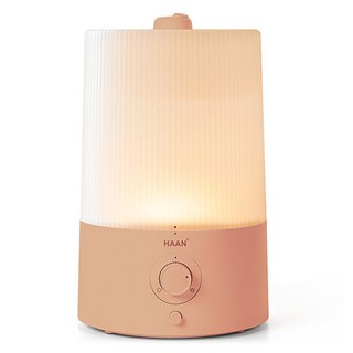 韓國 HAAN 超靜音療癒水霧情境燈超音波加濕器, 珊瑚粉, HAAN-HD700M