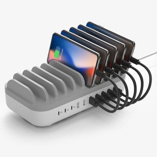 미라클엠 120W 멀티 고속 10구 충전기 + C타입 케이블 10P, 혼합색상, 1개