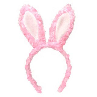 Mimi Party 可愛兔子耳朵髮箍, 1個, 毛茸茸兔子粉紅色
