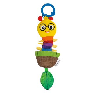 베이비아인슈타인 부르르 애벌레 유모차 카시트 고리 장난감, 혼합색상, 1개